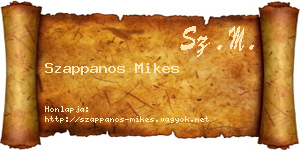 Szappanos Mikes névjegykártya